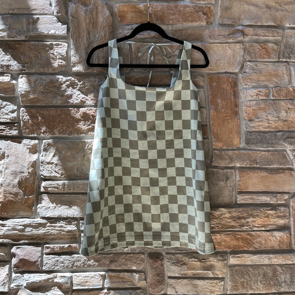 Checkered Shift Dress